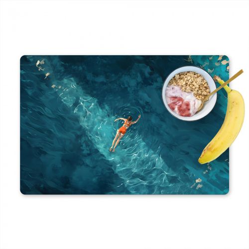 Salvamanteles - Mujer - Agua - Bikini - Naranja