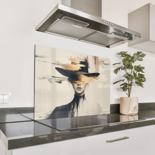 Salpicaderos de cocina - Mujer - Sombrero - Pintura