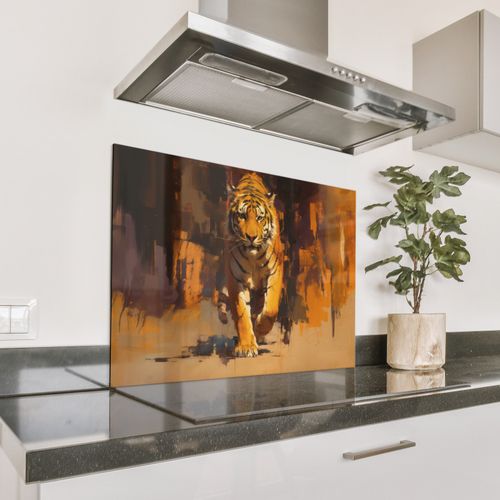 Tigre - Pintado - Naranja - Pinceladas