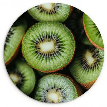 Cuadro redondo - Kiwi - Fruta - Verde