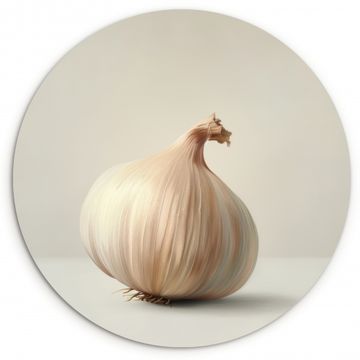Cuadro redondo - Ajo - Natural - Beige