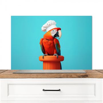 Salpicaderos de cocina - Ara - Gorro de cocinero - Pedestal - Divertido