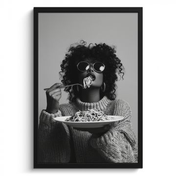 Mujer - Pasta - Negro - Blanco