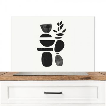 Salpicaderos de cocina - Japandi - Negro - Abstracto