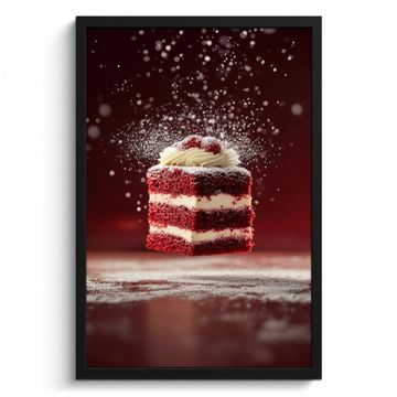 Cuadros enmarcados - Aterciopelado - Rojo - Pastel - Comida