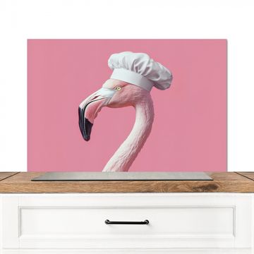 Salpicaderos de cocina - Flamingo - Rosa - Gorro de cocinero - Pájaro