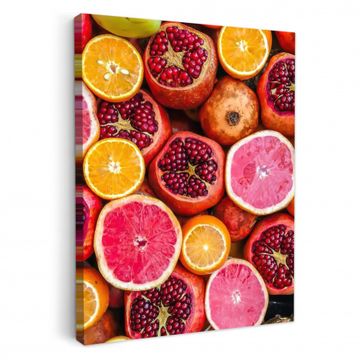 Lienzos decorativos - Mosaico de cítricos y granada