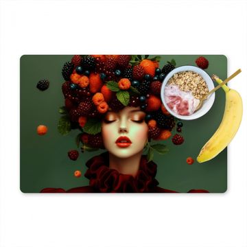 Salvamanteles - Mujer - Fresas - Frambuesas - Zarzamoras - Bayas