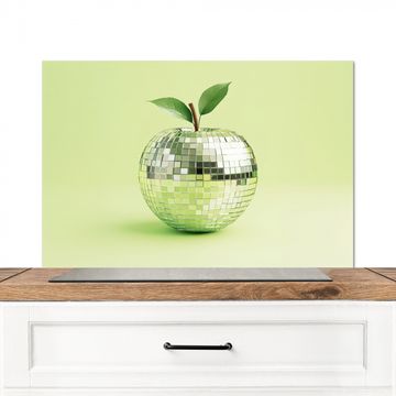 Salpicaderos de cocina - Verde - Disco - Decoración - Manzana