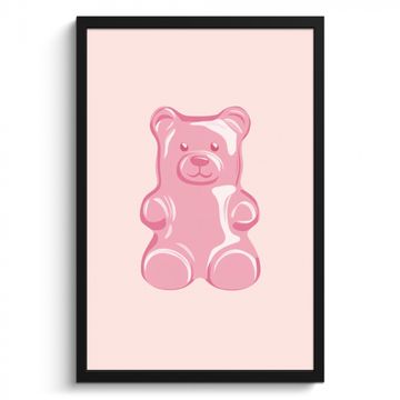 Cuadros enmarcados - Oso - Rosa - Caramelo