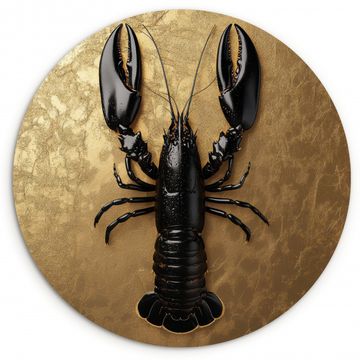 Cuadro redondo - Cáncer - Negro - Oro - Lujo