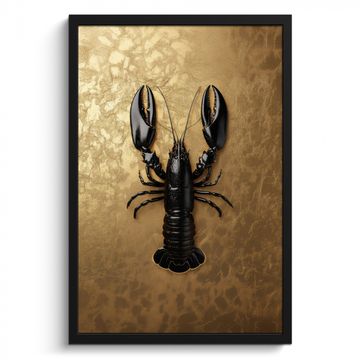 Cuadros enmarcados - Langosta - Negro - Oro - Lujo
