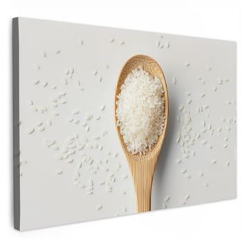 Lienzos decorativos - Madera - Cuchara - Arroz