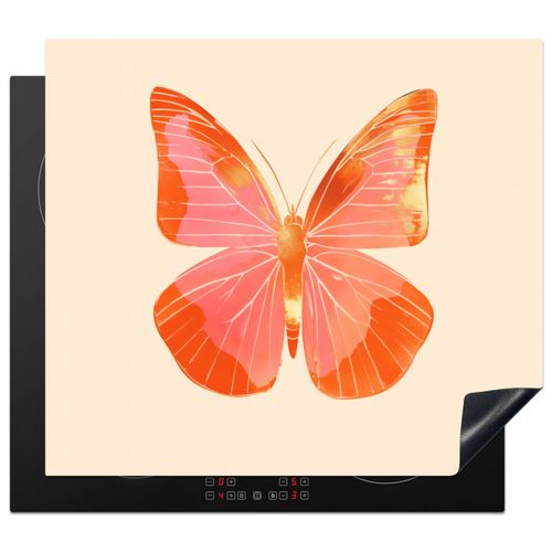 Protector de placa de induccion - Mariposa - Minimalista - Rosa