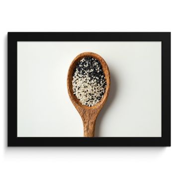 Cuadros enmarcados - Cuchara - Sésamo - Blanco