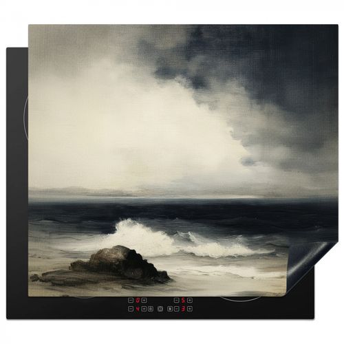 Protector de placa de induccion - Mar - Rocas - Tormenta