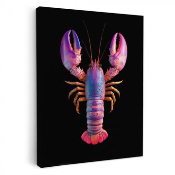 Lienzos decorativos - Langosta - Morado - Rosa - Negro - Lunares - Lila