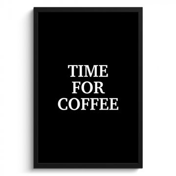 Cuadros enmarcados - Citas - Cartas - Café - Negro