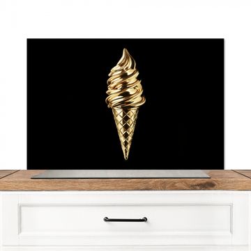 Salpicaderos de cocina - Helado - Oro - Negro - Alimentos