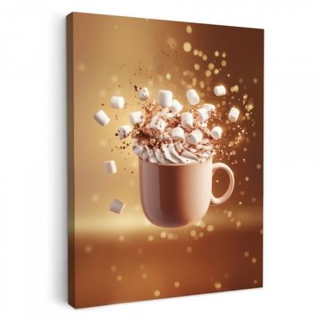 Lienzos decorativos - Chocolate - Bebida - Caliente - Marrón