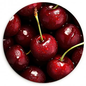 Cuadro redondo - Rojo - Fruta - Cereza