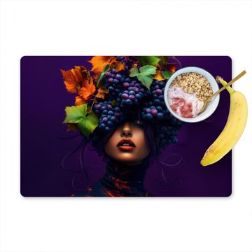 Salvamanteles - Mujer - Morado - Uvas