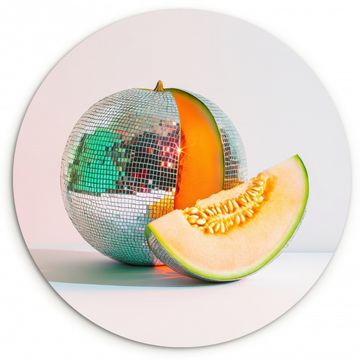 Cuadro redondo - Disco - Discoball - Melón - Pastel