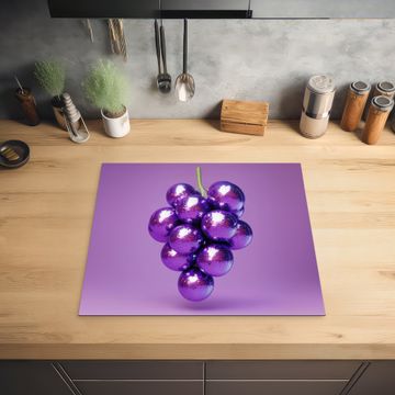 Protector de inducción - Uva - Disco - Purpurina - Morado