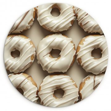 Cuadro redondo - Donuts - Chocolate - Blanco - Beige
