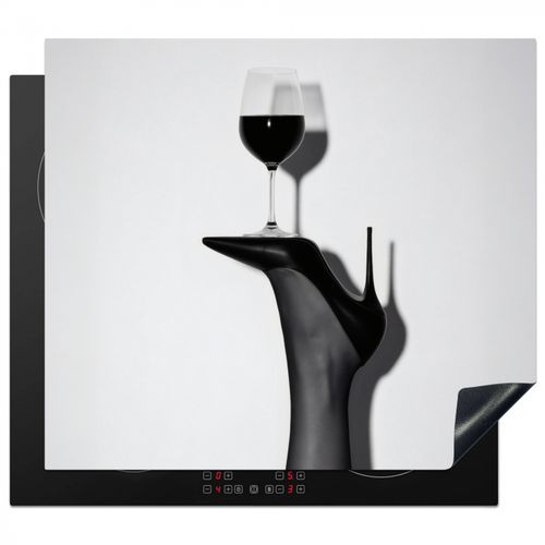 Protector de placa de induccion - Tacón - Vino - Minimalista - Negro
