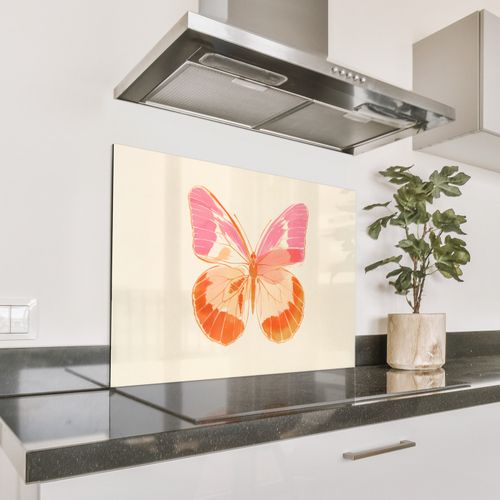 Salpicaderos de cocina - Naranja - Mariposa - Minimalista