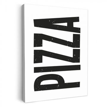 Lienzos decorativos - Pizza - Japandi - Decoración - Vintage