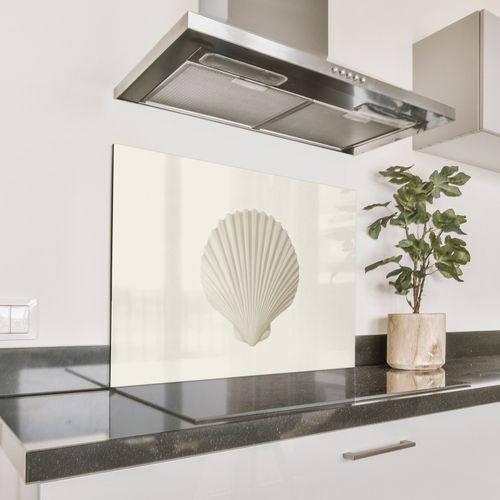 Salpicaderos de cocina - Concha - Minimalista - Blanco
