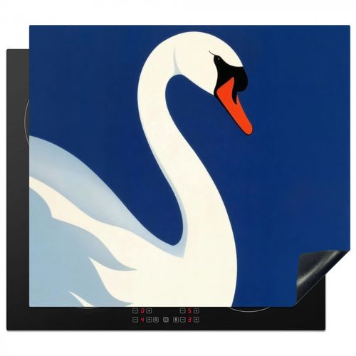 Protector de placa de induccion - Cisne - Blanco - Pico - Ilustración