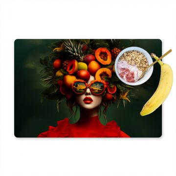 Salvamanteles - Mujer - Frutas - Papaya - Piña
