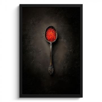 Cuadros enmarcados - Negro - Cuchara - Caviar