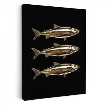 Lienzos decorativos - Piscis - Oro - Negro