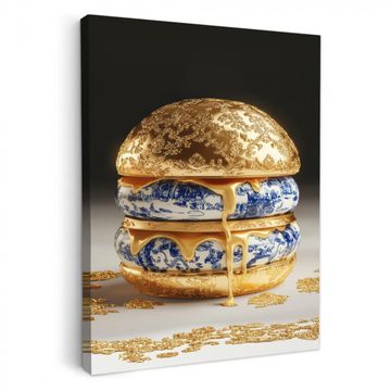 Lienzos decorativos - Azul de Delft - Oro - Citizen