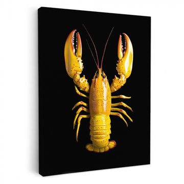 Lienzos decorativos - Langosta - Amarillo - Puntos - Sólido