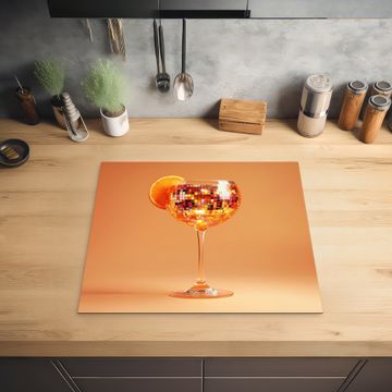 Protector de inducción - Bebida - Naranja - Purpurina - Disco