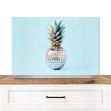 Salpicaderos de cocina - Azul - Piña - Disco - Discoball