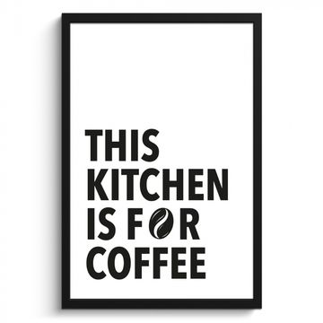 Cuadros enmarcados - Citas - Café - Granos - Moderno