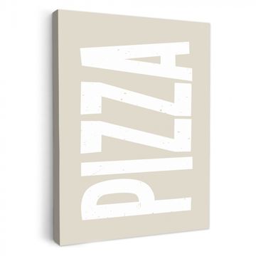 Lienzos decorativos - Pizza - Decoración - Japandi - Blanco