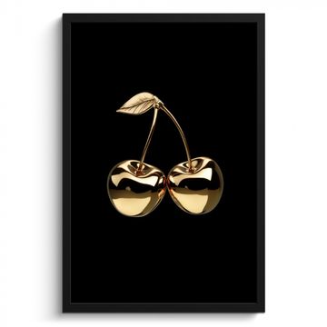 Cuadros enmarcados - Cerezo - Negro - Oro - Cromo