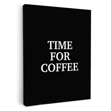 Lienzos decorativos - Citas - Cartas - Café - Negro