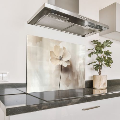 Salpicaderos de cocina - Flor - Beige - Pintura - Sombra