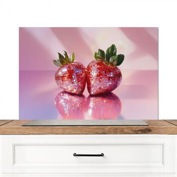 Salpicaderos de cocina - Disco - Fruta - Purpurina - Fresa