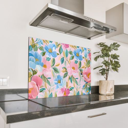 Azul - Rosa - Flores