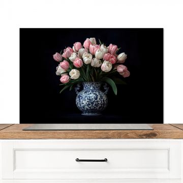 Salpicaderos de cocina - Flores - Rosa - Tulipanes - Jarrón