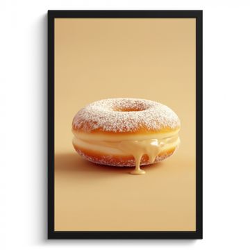 Cuadros enmarcados - Donut - Cremoso - Azúcar glas - Beige